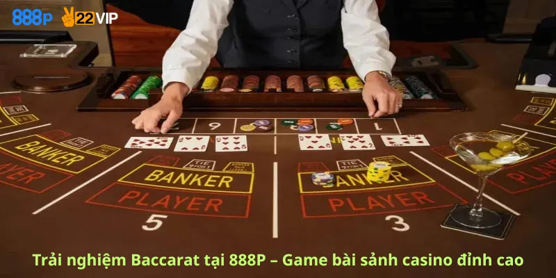 Trải nghiệm Baccarat tại 888P – Game bài sảnh casino đỉnh cao